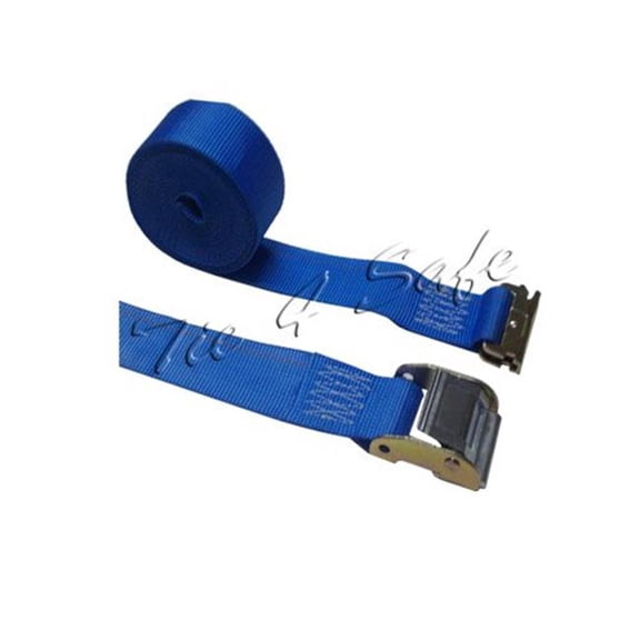 Sangles Logistiques 2 Po x 20 Pi avec Boucle Cam et Accessoires E, Bleu - 2 Pcs