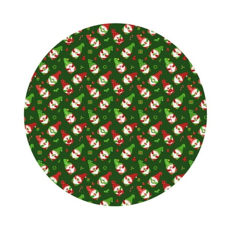 

Adobk Gnomes In Caps Print Leather Coasters for Drinks(6 Pack) Durable Drink Coasters Set Luxurious Home Décor and Housewarming Gift Round Shape