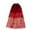 Red, variant on Tfken Mardi Gras Skirts For Women Gradient Elastic Summer Women Fashion Long Skirts For Carnival Party Classic Dress Red One Size