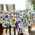 thumbnail image 5 of Yayeee Tablecloths 60" x 60" Rectangle Wrinkle Resistant Party Table Cover, Green Wildflower Pattern, 5 of 8