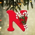thumbnail image 2 of Diceymbol Christmas Initial Ornament Acrylic Monogram Hanging Decor 2.5 Inch for Tree, 2 of 8