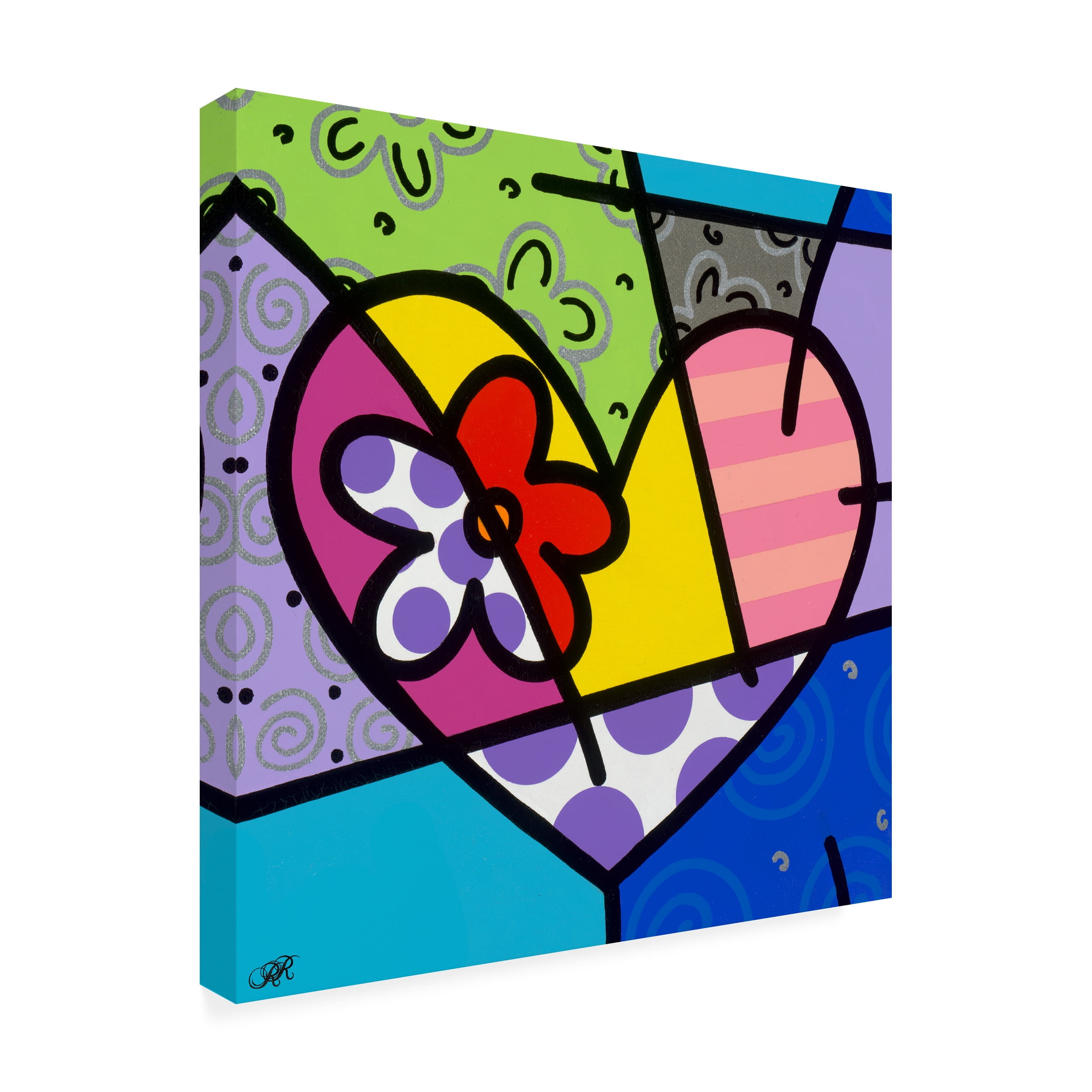 Trademark Fine Art Roberto Rafael Big Heart III Canvas Wall Art - 35x35