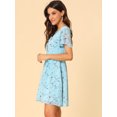 thumbnail image 4 of INSPIRE CHIC Robe en Chiffon à Lacets Florale pour Femmes, 4 of 6