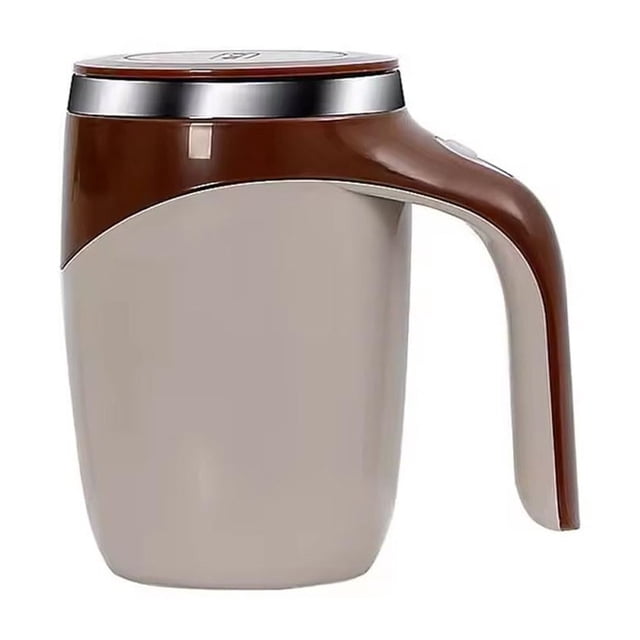 Wartleves Taza de café con agitación magnética automática, nueva taza de café reutilizable de acero inoxidable 2025, taza de café con agitación automática eléctrica recargable, taza de café de metal g