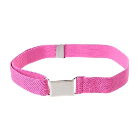 Aellinatey Children Kids Solid Color Unisex Canvas Belts Boys Girls Elastic Belt Adjustable