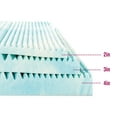 thumbnail image 2 of Tulo by Mattress Firm Gel Memory Foam Cooling Mattress Topper, 5-Zoned Pressure Relief and Ventilation, Cooling Gel Foam, 4" - Queen, 2 of 5