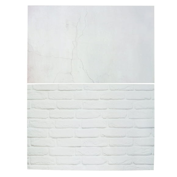 Papel de fondo con textura de pared de ladrillo de doble cara y patrón fotográfico