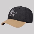 thumbnail image 6 of CYRBOKO Cotton, Cotton Outdoor Adjustable Breathable Baseball Caps for Kids Black Size 2-6 T, 6 of 10