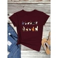 thumbnail image 6 of ZXSXSY Cute Cat Shirts for Women Graphic Tee Crew Neck Short Sleeve T-Shirts, 6 of 7