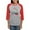 Heather/Red, variant on CafePress - Play Doh Keep Going Keep Growing Long Sleeve T Shirt - Womens Baseball Tee