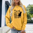 thumbnail image 2 of KHONTS If Im the Problem Sweatshirt Then You Might Be the Reason Pullover Sweatshirt for Women Fall Casual Long Sleeve Tee Green XL, 2 of 4