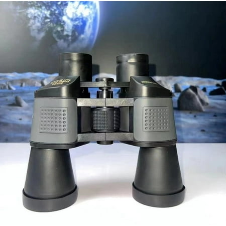 Salate 80x80 High-Powered Binoculars for Adults and Kids Waterproof with Large Eyepiece and Low Light Vision - Ideal for Bird Watching Hunting Travel and Sightseeing-Grey