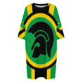 thumbnail image 4 of A Trojan Uk Flag in The Colors of Jamaica Sleepshirts For Sleeping Travels Loose Sleepdress Pajama Dress Soft Nightdress Sleepwear, 4 of 7