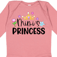 thumbnail image 4 of Inktastic Mimi's Princess Crown and Flowers Girls Long Sleeve Baby Bodysuit, 4 of 5