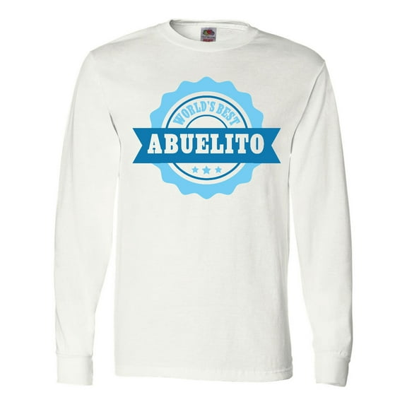 Inktastic Grandparents Day Worlds Best Abuelito Long Sleeve T-Shirt