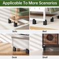 thumbnail image 4 of Bed Risers, 4 Inch Adjustable Desk Riser Blocks with Screw Clamp 4 Pack Heavy Duty Chair Raisers Fits 0-2 Inch Widths, 4 of 7
