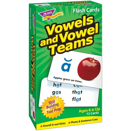 TREND Vowels and Vowel Teams Skill Drill Flash Cards