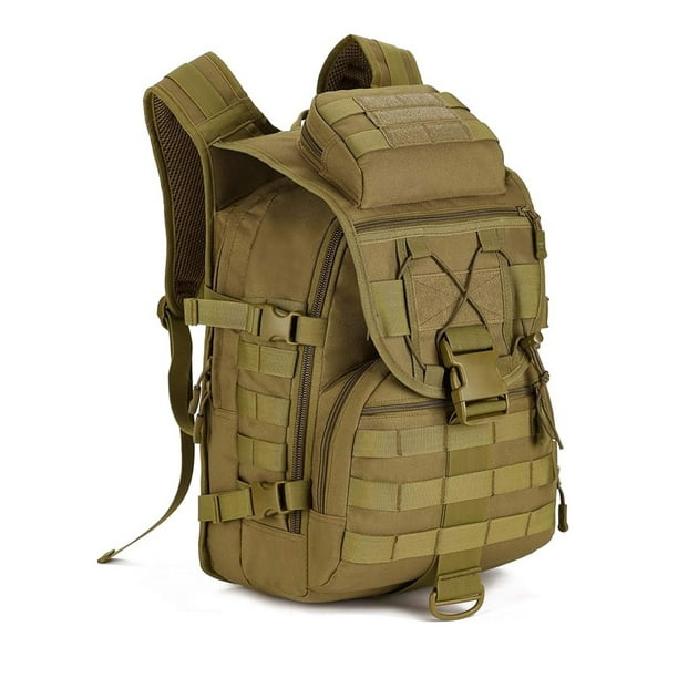 Mochila Táctica Militar 35L Resistente Original Uso Rudo Color Caqui LING HAO