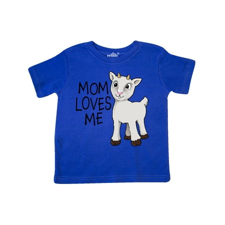 

Inktastic Mom Loves Me- cute goat Gift Toddler Boy or Toddler Girl T-Shirt