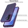 thumbnail image 3 of Tekcoo for Samsung Galaxy A17 5G Case, Compatible with MagSafe Military Grade Drop Protection Magnetic Rugged Cover Translucent Back Shockproof Cell Phone Case for Galaxy A17 5G 6.7" - Purple, 3 of 11