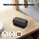 thumbnail image 5 of Caja de almacenamiento a prueba de golpes, organizador inteligente para relojes mecánicos, protección para viajes, estuche rígido con asa, acolchado suave, portátil, diseño de 2 niveles,, 5 of 9
