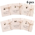 thumbnail image 1 of 6PCS Christmas Greeting Card Vintage Simple Holiday Card Congratulation Card, 1 of 10