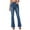 Blue, variant on Kaemgyyd Bell Bottom Jeans for Women Stretchy High Waisted Flare Denim Pants Trendy Button Wide Leg Bootcut Pants with Pocket