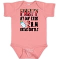 thumbnail image 3 of Inktastic Party at My Crib 2 A.m. Bring Bottle Baby Humor Boys or Girls Baby Bodysuit, 3 of 5