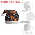 thumbnail image 4 of KLL Christmas Hats for Adults Plush Sunflowers Print Santa Hat Xmas Fluffy Santa Claus Hat for Women Men, 4 of 6