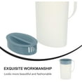 thumbnail image 3 of Water Pitcher With Scale 1.6L Plastic Beverage Kettle Heat Resistant Cold Water Jug Juice Pitcher with Lid (Blue), 3 of 7