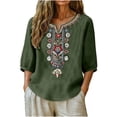 thumbnail image 2 of Contemporary Women's Fashion Plus Size Womens Long Sleeved V-neck Solid Color Top T-shirt, 2 of 8