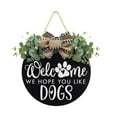 thumbnail image 1 of Door Welcome Sign Wall Hanger Farmhouse Cafe Restaurant Living Room Rustic Hanging Gate Decoration Plaque Ornaments White, 1 of 5