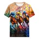 thumbnail image 2 of Tops de Cuello Redondo para las Mujeres, Nuevo Suéter de Manga Corta, Caballo Casual Impreso Top Camiseta, 2 of 5
