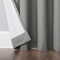 thumbnail image 5 of Sun Zero Cyrus 1-Piece  Thermal 100% Blackout  Back Tab/Rod Pocket Curtain Panel, Gray, 40”W x 84"L, 5 of 8