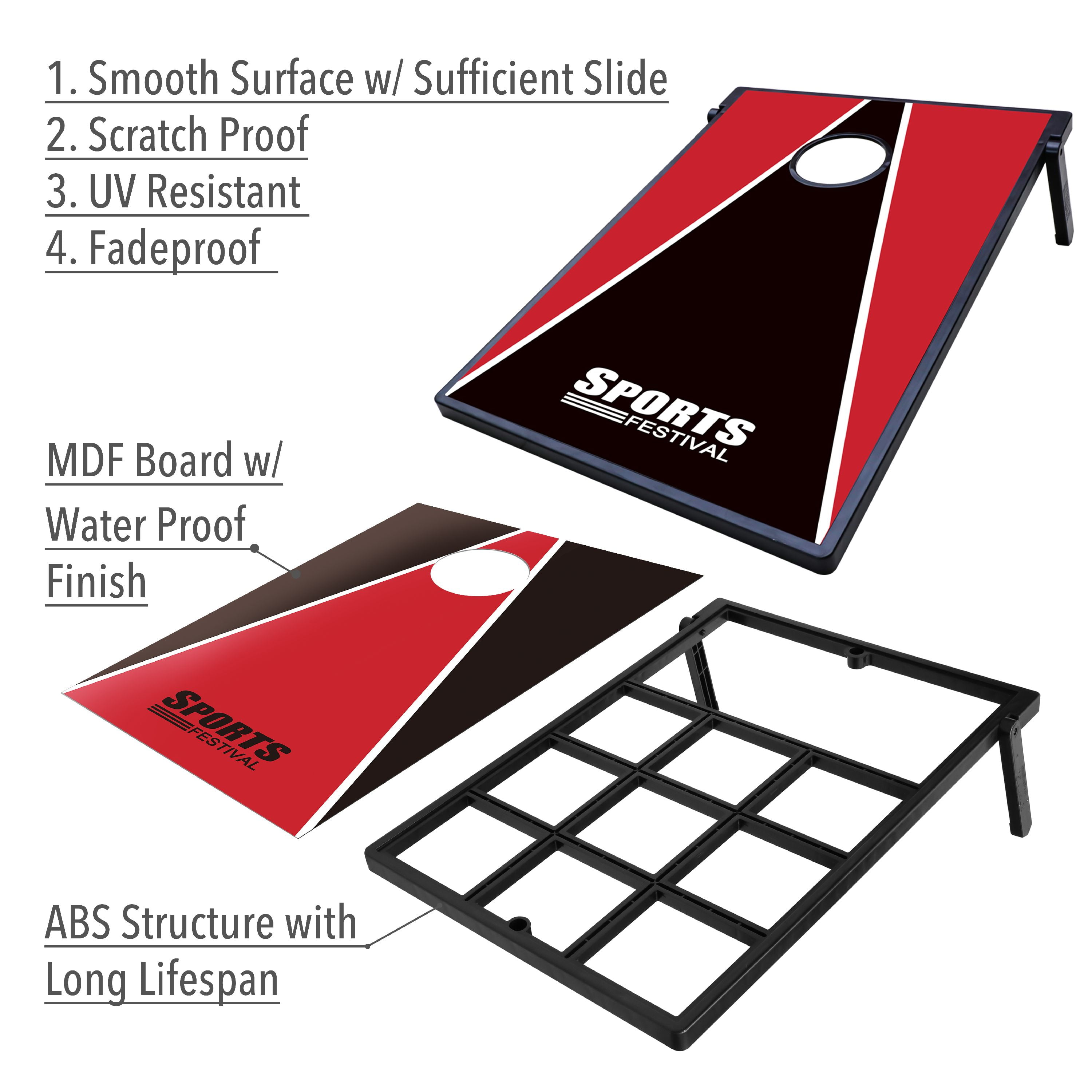 Cornhole Bean Bag Toss Game Tic Tac Toe and Cornhole Party Games
