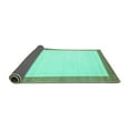 thumbnail image 2 of Ahgly Company Indoor Round Solid Turquoise Blue Modern Area Rugs, 5' Round, 2 of 4
