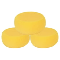3 Pcs Ceramic Round Sponge Face Painting Sponges Pottery Yellow