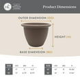 thumbnail image 6 of The HC Companies Sevilla Round Self-Watering Pot with Internal Disk, 14 Inch, Cappuccino, 6 of 7