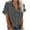 ☃104-Gray, variant on Xuyuer Women's Lapel Button Short Sleeve Shirt - Classic Casual Top for Daily Outfits and Versatile Wear