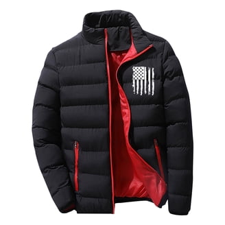 Men Down Jacket Outwear Puffer Coats Casual Zip Up Windbreaker