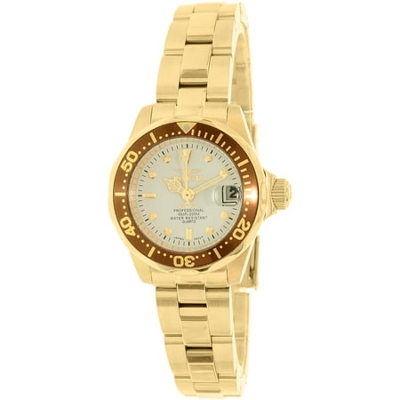 Invicta Women's Pro Diver 12525 Gold Stainless-Steel Quartz Watch