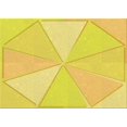 thumbnail image 1 of Ahgly Company Machine Washable Indoor Rectangle Transitional Banana Yellow Area Rugs, 5' x 7', 1 of 7