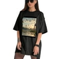 thumbnail image 3 of Plus Size Shirt for Women Black Tops for Women Short Sleeves Shirt for Women Giraffe (3) T Shirt Crewneck Shirt for Women XL, 3 of 5