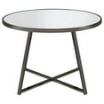 thumbnail image 3 of Jillian Round 45-inch Mirror Top Dining Table Black Nickel, 3 of 5