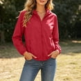 thumbnail image 4 of FAIWAD Rain Jacket Women Sun-Protection Lightweight Zip Up Outdoor Hiking Hooded Windbreaker with Pocket, 4 of 9