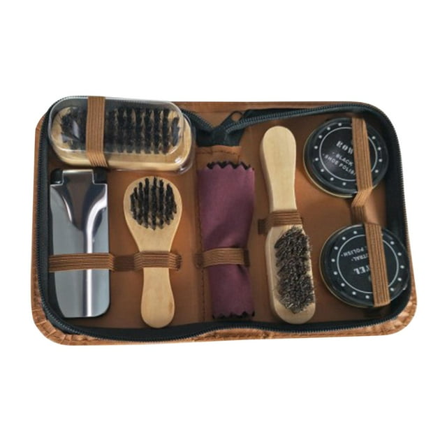 Kit de Cepillos para el Cuidado del Calzado Salvador 7 Piezas