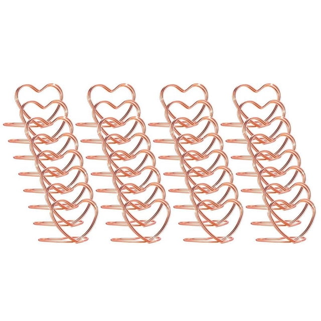 Soportes para NúMeros de Mesa, 32 Piezas, Soporte Tarjetas Lugar, Naipes en Forma CorazóN, Minisoporte Fotos, Cuadros Mesa