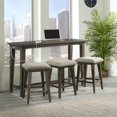 thumbnail image 2 of Picket House Furnishings Steele Multipurpose Bar Table Set in Brown, 2 of 20