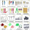 thumbnail image 2 of 302Pcs Fishing Accessories, Small Tackle Box with Crankbaits, Spinnerbaits, Plastic Worms, etc, 2 of 9