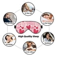 thumbnail image 7 of PAYOHTO Pink Hearts Soft Sleep Mask Comfort Pure Silk Eye Cover for Travel Office Camping, 7 of 7